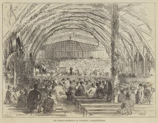 Das walisische Eisteddfod in Pwllheli, Carnarvonshire