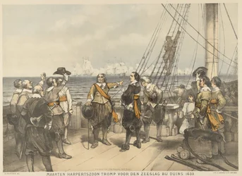 Maarten Tromp vor der Seeschlacht bei Duins, 1639