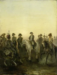 Napoleon mit seinem Stab