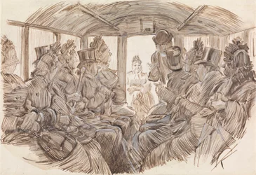 Innenraum eines Busses