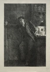 Der Mantel mit dem Pelzfutter, 1869