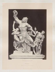 Rom: Gruppe des Laokoon, Vatikan, ca. 1860