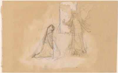 Studie einer Figur von hinten (recto)