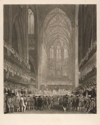 Krönung von König George IV in der Westminster Abbey
