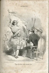Illustration von Charles Vernier (? -1887) in Le Charivari