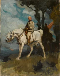 General Sir Frederick Sleigh Roberts auf seinem Pferd Vonolel