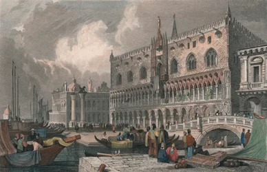 Der Große Kanal und der Dogenpalast, Venedig
