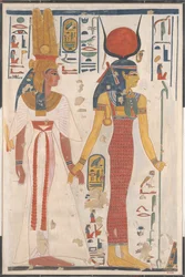 Königin Nefertari wird von Isis geführt, ca. 1279-1213 v. Chr.