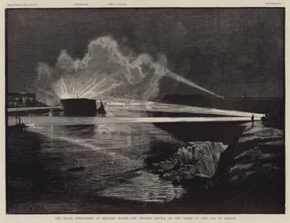 Die Marineoperationen bei Milford Haven, die entscheidende Schlacht in der Nacht des 17. August