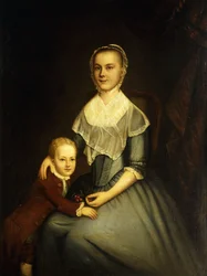 Porträt von Mrs. Arbuckle und Sohn