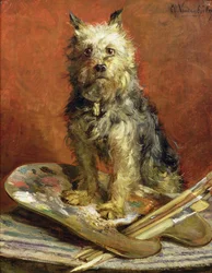 Der Hund des Künstlers