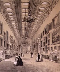 Die Gemäldegalerie im Buckingham Palace, ca. 1880
