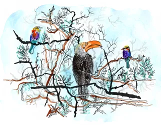 Vogel im Baum, 2018