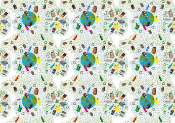 Recyclingbehälter-Design
