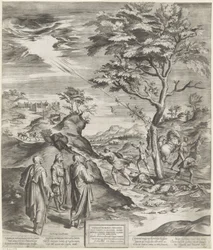 Hl. Philippus Benizi von den Serviten bestraft die Gotteslästerer
