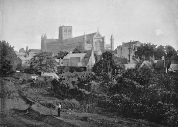 Kathedrale von St. Albans, ca. 1896