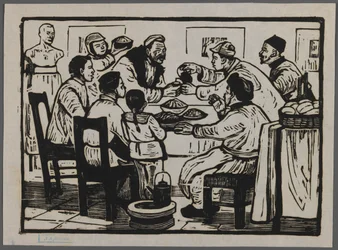Lass uns einen Drink auf Silvester nehmen, ca. 1945