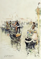 Eine venezianische Regatta