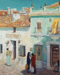 Straßenszene, La Ronda, Spanien
