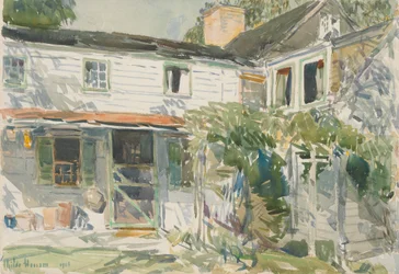 Rückseite des alten Hauses