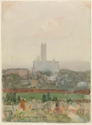 Canterbury Cathedral recto, 1889