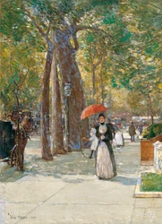 Fifth Avenue am Washington Square, New York, 1891