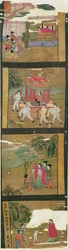 Szenen aus dem Leben Buddhas, Tunhuang, 7.-8. Jahrhundert