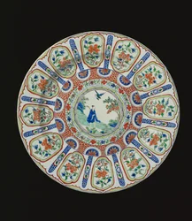 Teller, der den unsterblichen Tang-Dichter Li Bai darstellt, Kangxi-Periode, ca. 1690