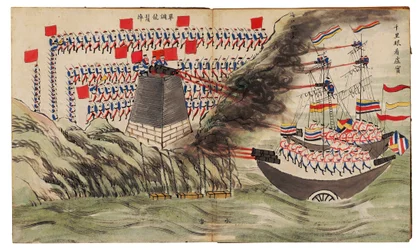 Seeschlacht bei den Dagu- oder Taku-Forts im Zweiten Opiumkrieg, 1859