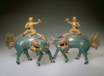 Paar Qilin, Qianlong-Periode (1736-95)