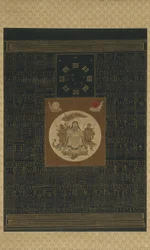 Zhenwu mit den Acht Trigrammen, dem Nordstern und Talismane, Qing-Dynastie