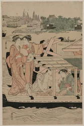 Bootsfahrt auf dem Sumida-Fluss