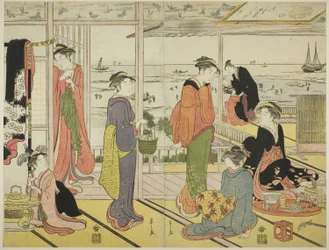 In einem Vergnügungshaus in Shinagawa (Shinagawa no rojo)