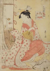 Die Dichterin Ono no Komachi / Ono no Komachi, aus der Serie: Sechs unsterbliche Dichter in eleganter Stilisierung (Teil 2) / Furyu yatsushi Rokkasen, sono ni