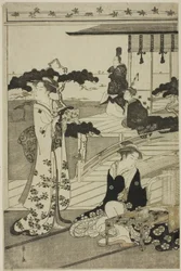 Suma, aus der Serie "Eine modische Parodie der Geschichte von Genji (Furyu yatsushi Genji)"