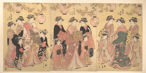 Die Yoshiwara-Parade im Herbst