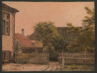 Eine Ecke im Haus des Vaters des Künstlers