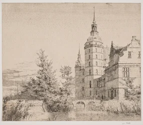 Schloss Frederiksborg. Partie bei der Münzbrücke
