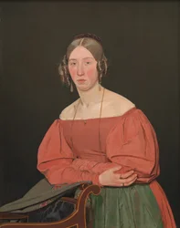 Porträt der Schwester des Künstlers, Cecilie Margrethe Petersen, geb. Købke