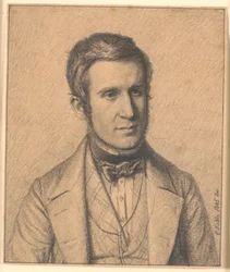 Porträt des Bruders der Frau des Künstlers Christen Christensen Købke (1817-1846)