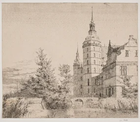 Schloss Frederiksborg. Partie bei der Münzbrücke