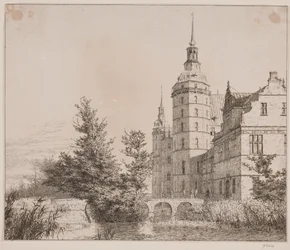 Schloss Frederiksborg. Partie bei der Münzbrücke
