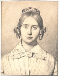 Porträt der Frau des Künstlers, Susanne Cecilie geborene Købke