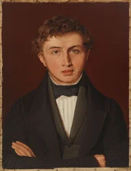 Porträt von Hans Peter Købke, dem Bruder des Künstlers