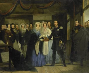 Die Prinzessin von Oranien empfängt Alexander II.