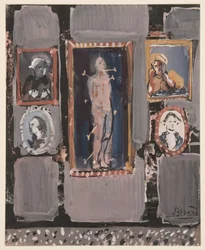 Saint Sebastien auf grauem Hintergrund, ca. 1935-1945