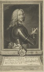 Porträt von Gerlach Adolph von Münchhausen 1688-1770, 1738