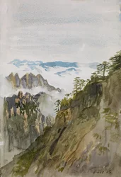 Gelbe Bergkiefern, Huangshan, 2015