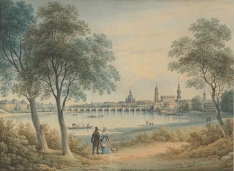 Blick auf Dresden von Westen, 1833