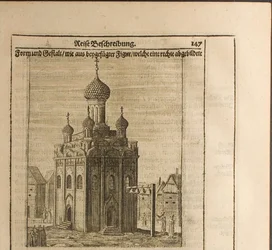 Kathedrale im Moskauer Kreml, Illustration aus Reisen zum Großherzog von Moskau